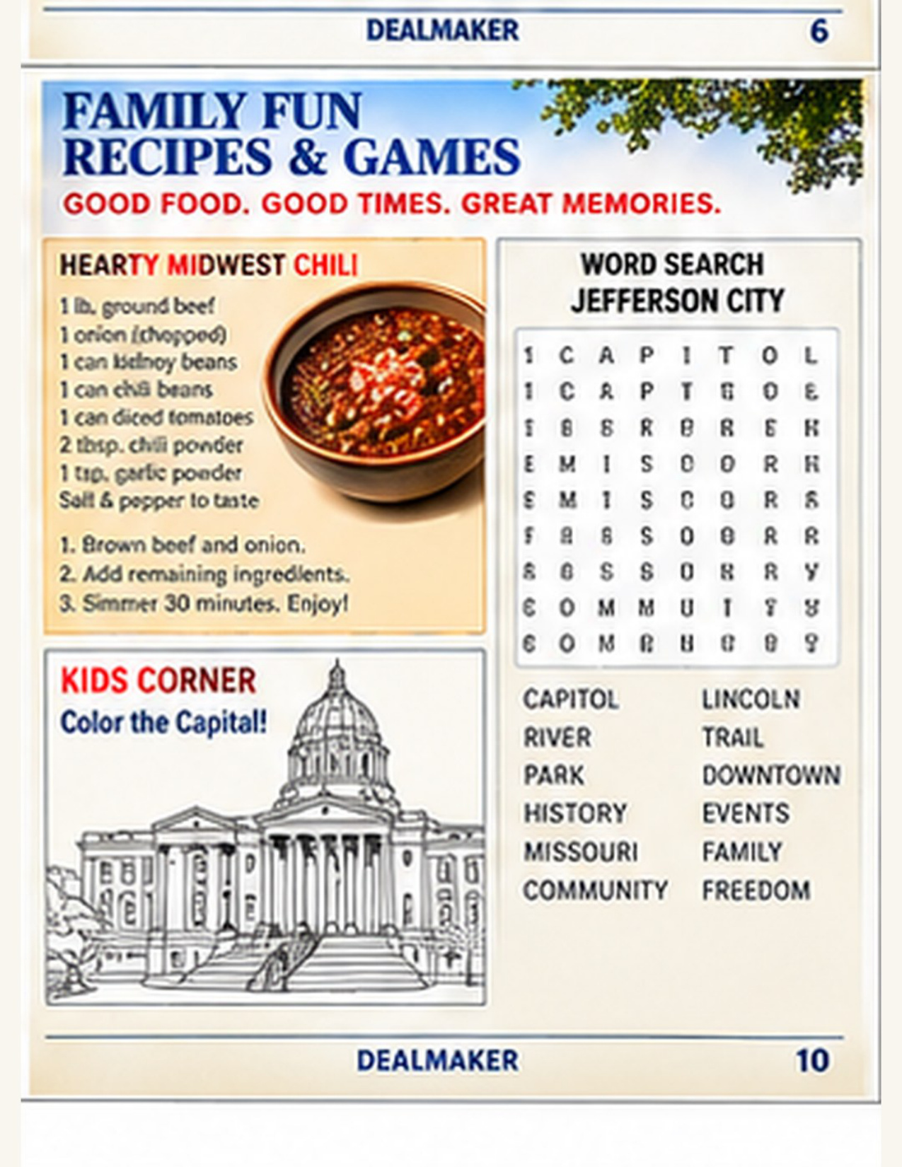 Family Fun, Recipes & Games