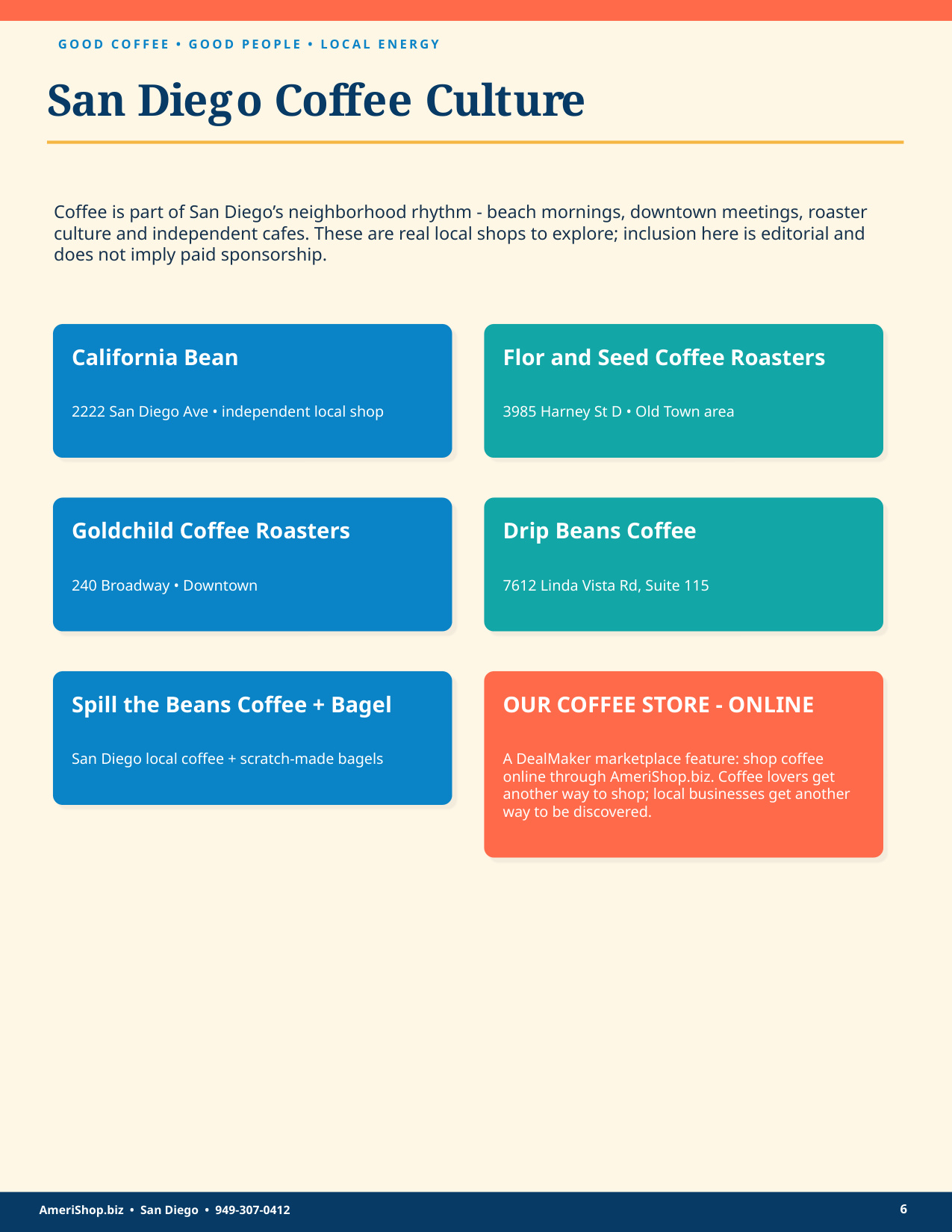 Good Coffee, Local Energy