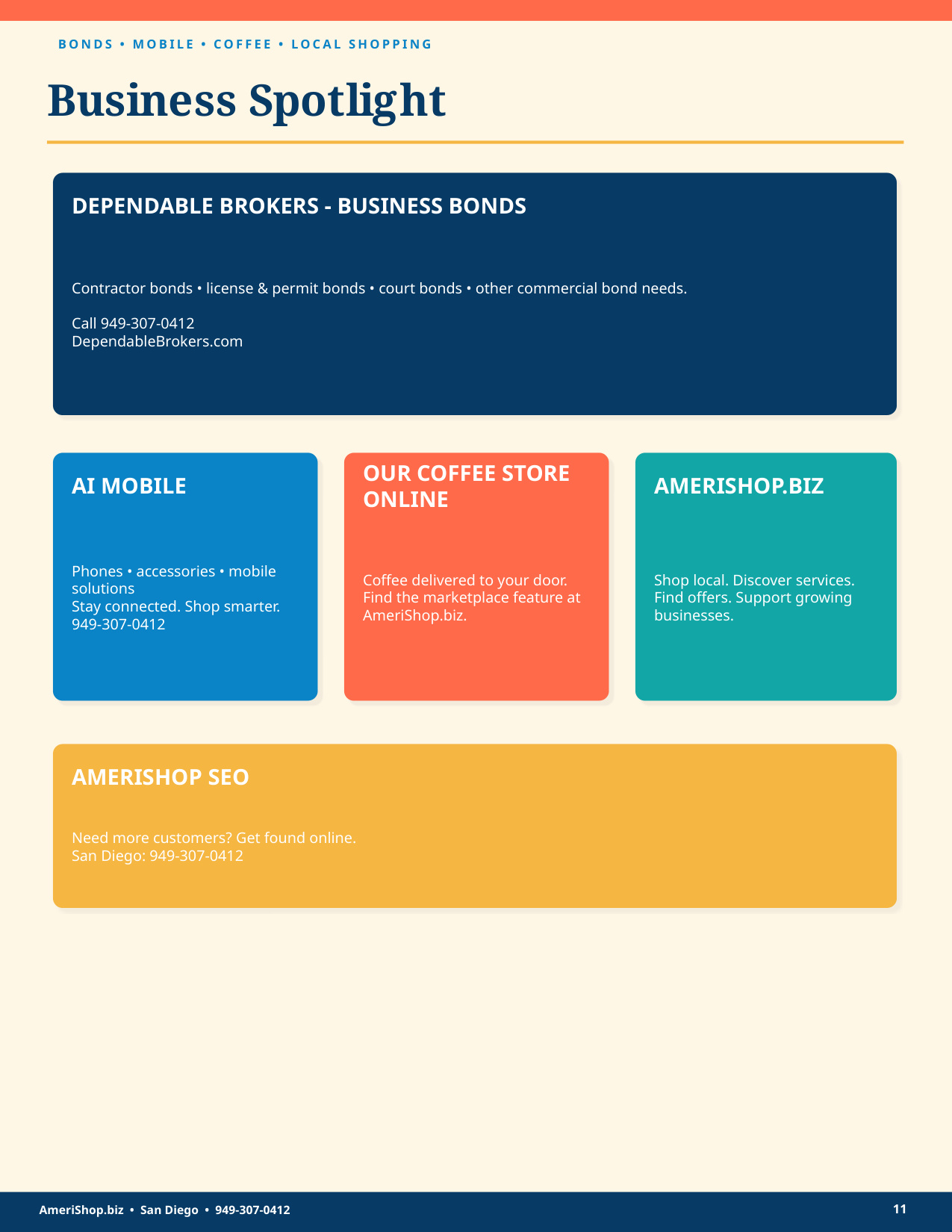 Bonds, Mobile & Local Shopping